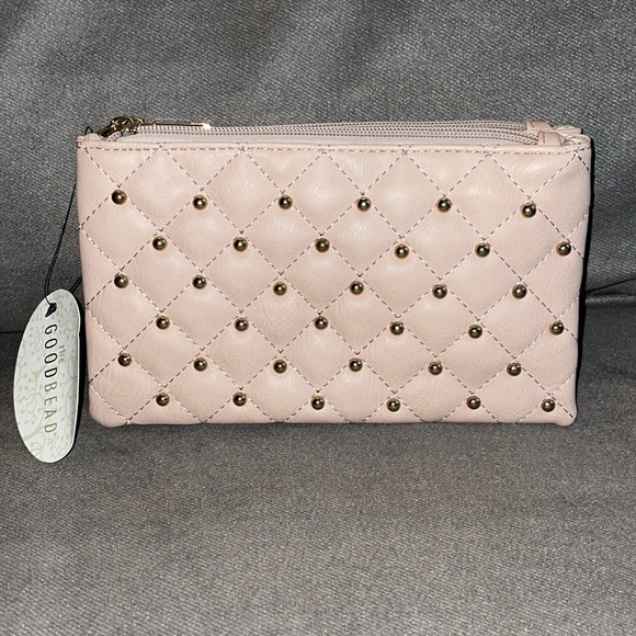 The Good Bead Handbags - NEW.  Tan Leather Wallet and/or crossbody purse.
